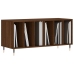 Mueble discos madera contrachapada roble marrón 100x38x48 cm