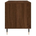 Mueble discos madera contrachapada roble marrón 100x38x48 cm