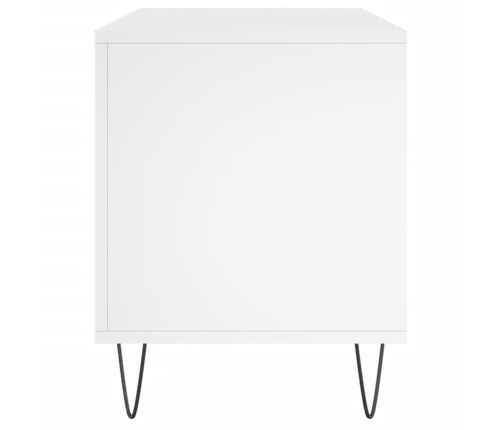 Mueble para discos madera contrachapada blanco 100x38x48 cm