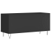 Mueble para discos madera contrachapada negro 100x38x48 cm