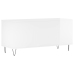 Mueble discos madera contrachapada blanco brillo 100x38x48 cm