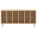 Mueble discos madera contrachapada roble Sonoma 100x38x48 cm