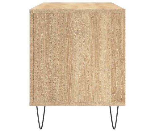 Mueble discos madera contrachapada roble Sonoma 100x38x48 cm