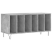 Mueble discos madera contrachapada gris hormigón 100x38x48 cm