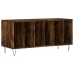 Mueble discos madera contrachapada roble ahumado 100x38x48 cm