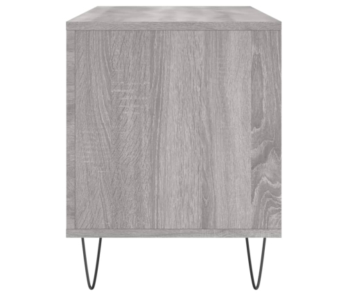 Mueble para discos madera contrachapada gris Sonoma 100x38x48cm