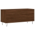 Mueble discos madera contrachapada roble marrón 100x38x48 cm