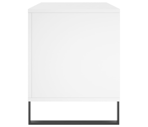 Mueble para discos madera contrachapada blanco 100x38x48 cm