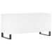 Mueble para discos madera contrachapada blanco 100x38x48 cm