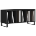 Mueble para discos madera contrachapada negro 100x38x48 cm