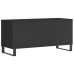 Mueble para discos madera contrachapada negro 100x38x48 cm