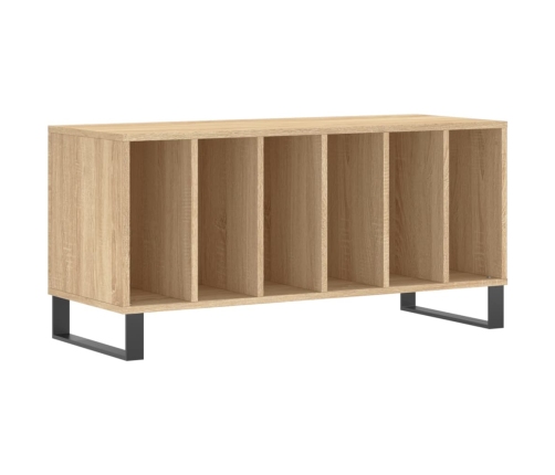 Mueble discos madera contrachapada roble Sonoma 100x38x48 cm