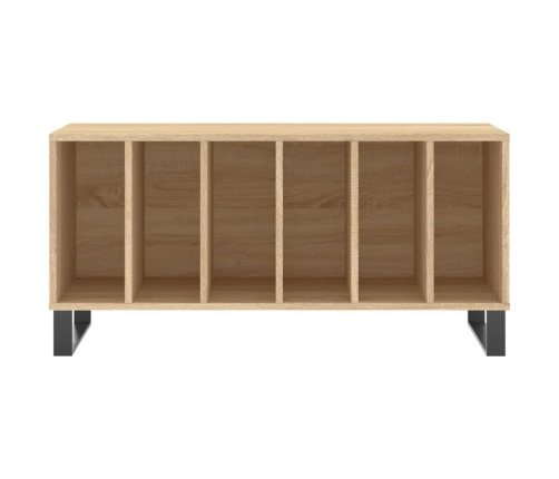 Mueble discos madera contrachapada roble Sonoma 100x38x48 cm