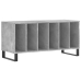 Mueble discos madera contrachapada gris hormigón 100x38x48 cm