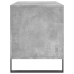 Mueble discos madera contrachapada gris hormigón 100x38x48 cm