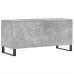 Mueble discos madera contrachapada gris hormigón 100x38x48 cm