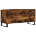 Mueble discos madera contrachapada roble ahumado 100x38x48 cm