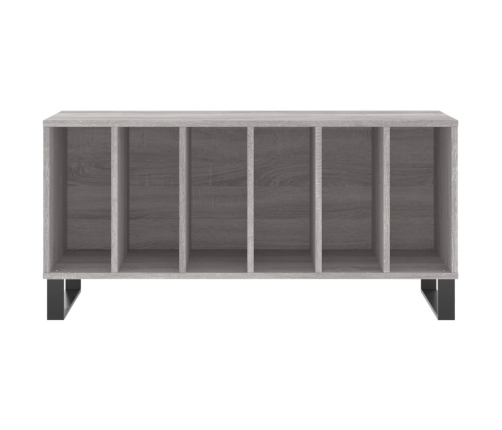 Mueble para discos madera contrachapada gris Sonoma 100x38x48cm