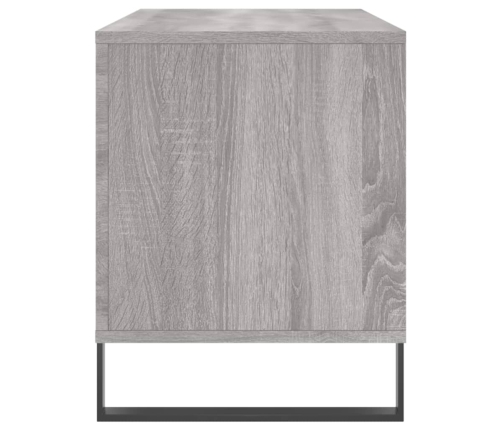 Mueble para discos madera contrachapada gris Sonoma 100x38x48cm