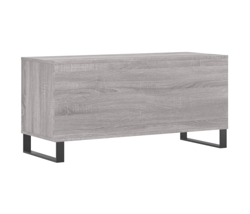 Mueble para discos madera contrachapada gris Sonoma 100x38x48cm