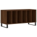 Mueble discos madera contrachapada roble marrón 100x38x48 cm