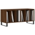 Mueble discos madera contrachapada roble marrón 100x38x48 cm