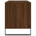 Mueble discos madera contrachapada roble marrón 100x38x48 cm