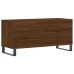 Mueble discos madera contrachapada roble marrón 100x38x48 cm