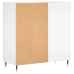 Mueble para discos madera contrachapada blanco 84,5x38x89 cm