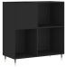 Mueble para discos madera contrachapada negro 84,5x38x89 cm