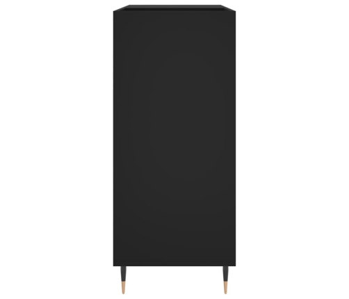 Mueble para discos madera contrachapada negro 84,5x38x89 cm