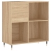 Mueble discos madera contrachapada roble Sonoma 84,5x38x89 cm