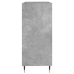 Mueble discos madera contrachapada gris hormigón 84,5x38x89 cm