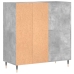 Mueble discos madera contrachapada gris hormigón 84,5x38x89 cm