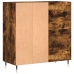 Mueble discos madera contrachapada roble ahumado 84,5x38x89 cm