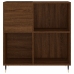 Mueble discos madera contrachapada roble marrón 84,5x38x89 cm