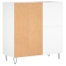 Mueble para discos madera contrachapada blanco 84,5x38x89 cm