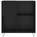 Mueble para discos madera contrachapada negro 84,5x38x89 cm