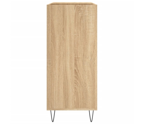 Mueble discos madera contrachapada roble Sonoma 84,5x38x89 cm