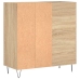 Mueble discos madera contrachapada roble Sonoma 84,5x38x89 cm