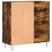 Mueble discos madera contrachapada roble ahumado 84,5x38x89 cm