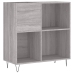 Mueble discos madera contrachapada gris Sonoma 84,5x38x89 cm