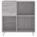 Mueble discos madera contrachapada gris Sonoma 84,5x38x89 cm