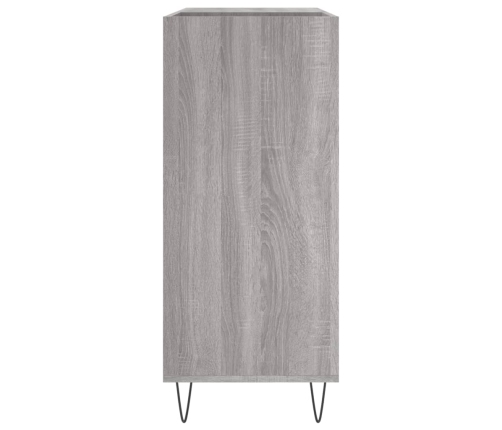 Mueble discos madera contrachapada gris Sonoma 84,5x38x89 cm