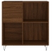 Mueble discos madera contrachapada roble marrón 84,5x38x89 cm