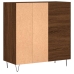 Mueble discos madera contrachapada roble marrón 84,5x38x89 cm