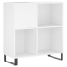 Mueble para discos madera contrachapada blanco 84,5x38x89 cm