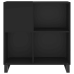 Mueble para discos madera contrachapada negro 84,5x38x89 cm