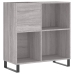 Mueble discos madera contrachapada gris Sonoma 84,5x38x89 cm