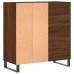 Mueble discos madera contrachapada roble marrón 84,5x38x89 cm